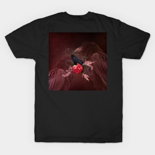 Wonderful crow with rose T-Shirt